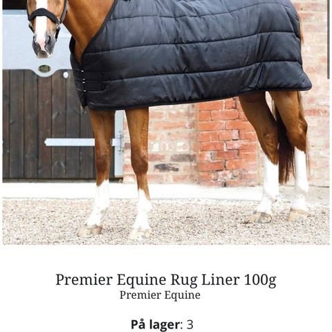 Ubrukt Premier Equine liner