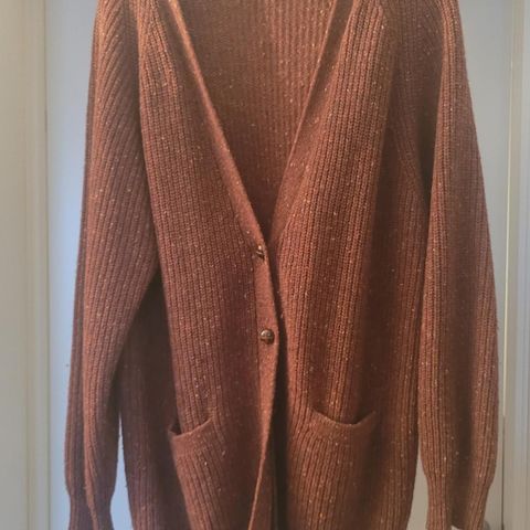 Vintage strikkejakke/ Cardigan i ull