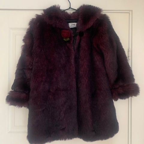 Vintage faux fur/fuskepels jakke