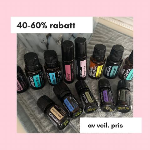 doTERRA - nye eteriske oljer - 40-60% av veil.pris