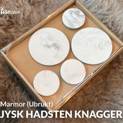 Marmor knagger 5stk