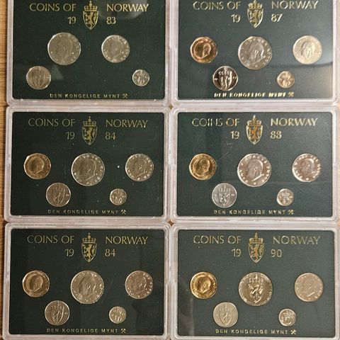 Coins of Norway 1982 - 91