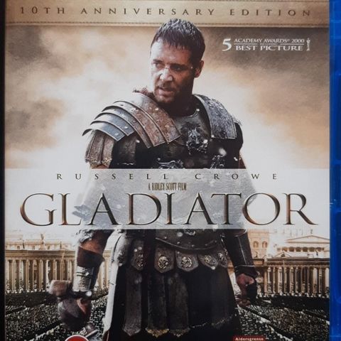 GLADIATOR 10TH ANNIVERSARY EDITION Norsk tekst ACTION