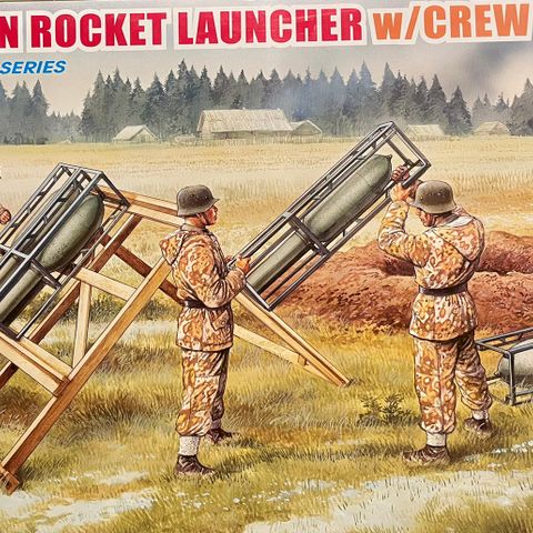 1/35 German Rocket Launcher w/Crew. Ny pris! (Dragon)