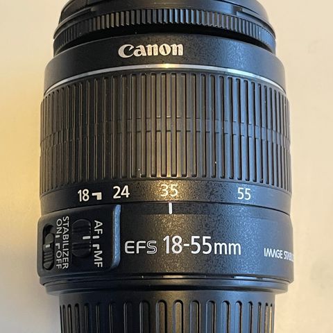 Canon EF-s 18-55mm Zoom lens & IS