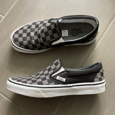 Checkered slip on Vans