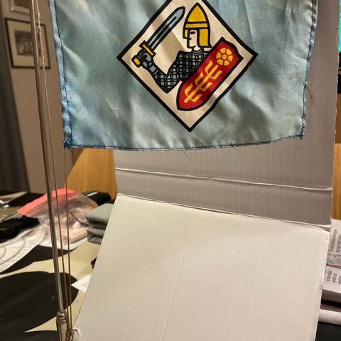 Uidentifisert rederi flagg bordvimpel ca. 40,5 cm høy
