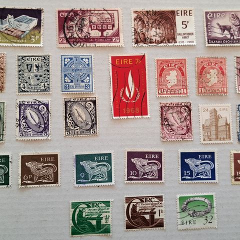 EIRE. 26 forskjellige frimerker