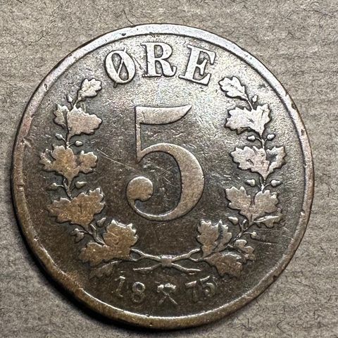 5 øre 1875 (2983 AN)