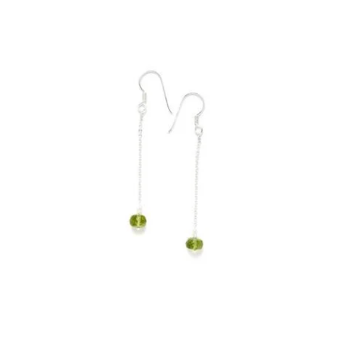 Hunan Peridot Sølv 925 Silver Bead Øredobber Earrings Unåpenet Sealed