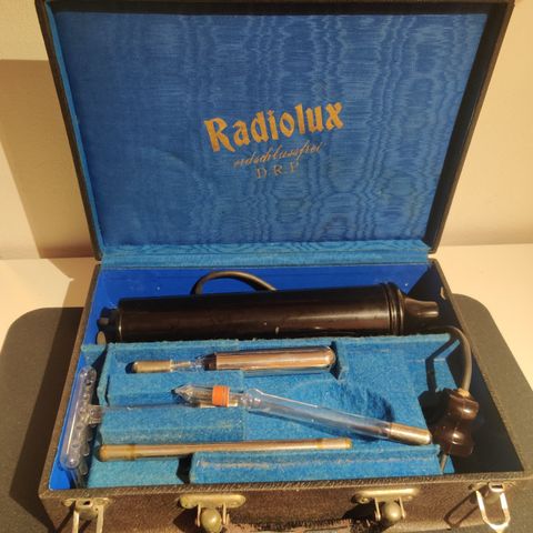 Antikk Radiolux Violet wand maskin 220v høyfrekvens 1950-tallet