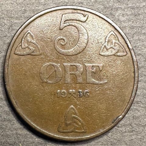 5 øre 1936 (2985 AN)