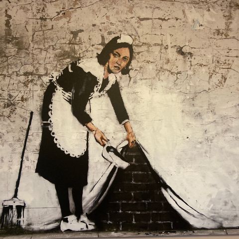 Banksy canvas print