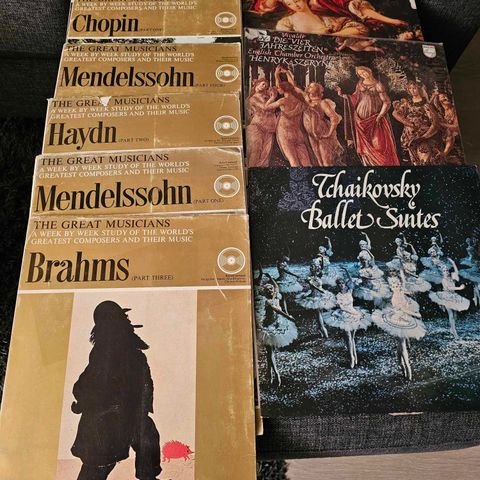 LP plater div klassisk Haydn, Mozart, Brahms, Vivaldi, Chopin m fl