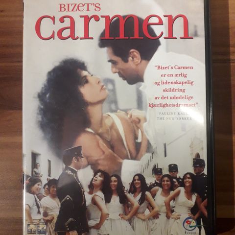 Bizet's Carmen (1984) film DVD - norsk utgave