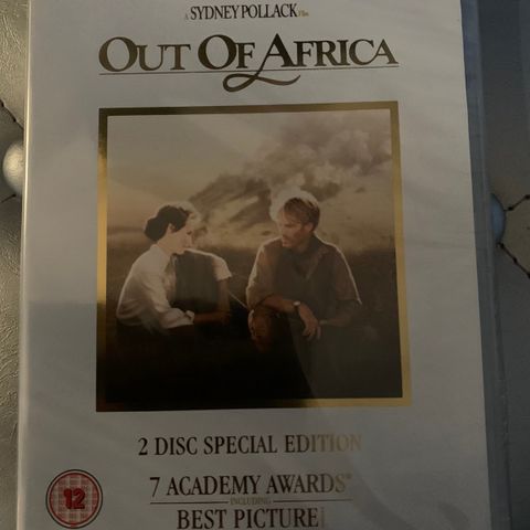 Out Of Africa på DVD, ny!