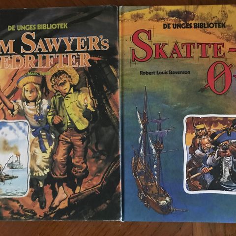 Skatteøya ,     Tom Sawyer´s bedrifter   ,   De unges bibliotek