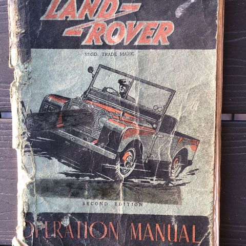 Land Rover Series I Operational Manual