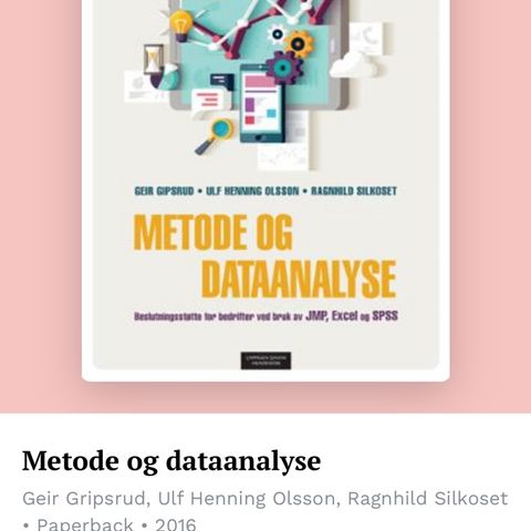 metode og dataanalyse