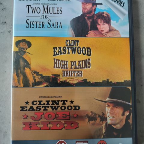 Clint Eastwood 3 Movies ( DVD) 3 Filmer 1969 - 72