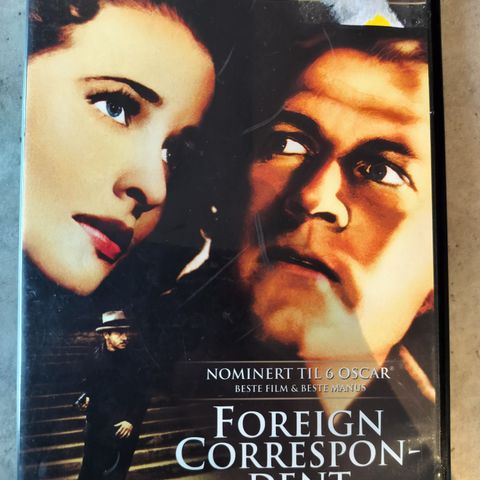 Alfred Hitchcock - Foreign Correspondent ( DVD) - 1940