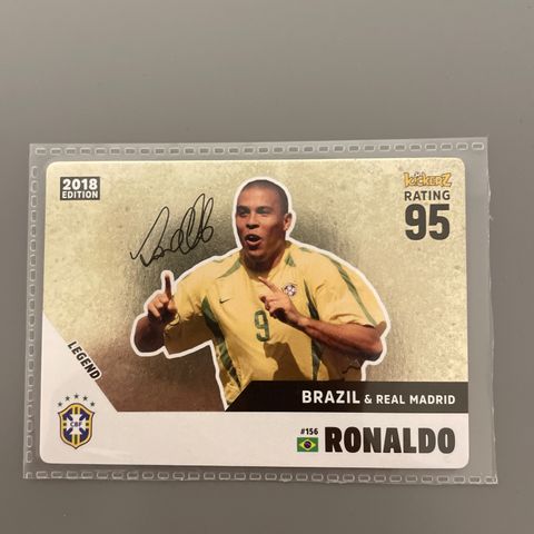 Utrolig Sjeldent-Ronaldo Nazario fotballkort!