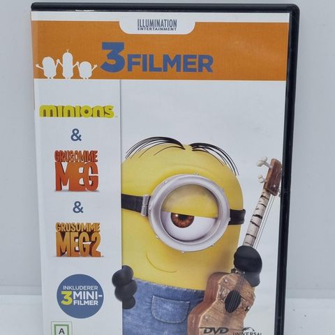 Minions, Grusomme meg 1 og 2. Dvd