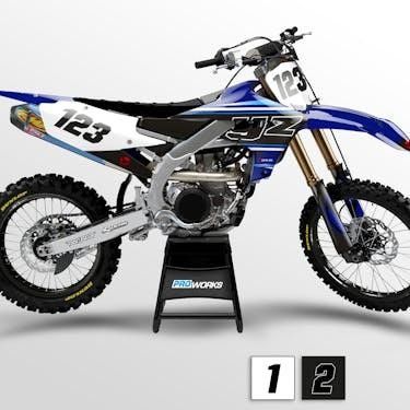 Yamaha YZ 250 selges i deler bilder i annonsen.