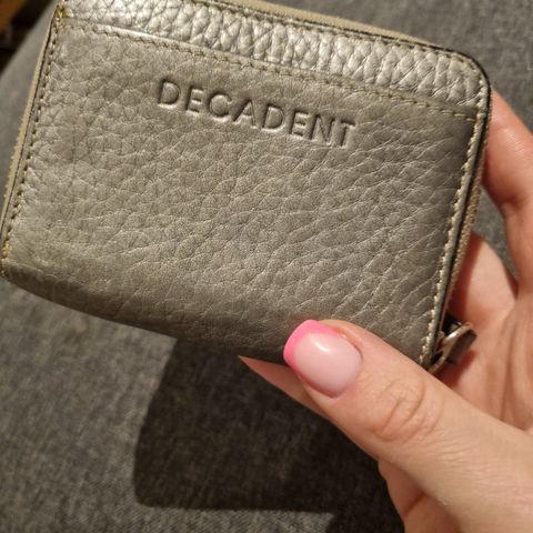 Decadent sølv farge mini lommebok 10.5×8.5×2.5