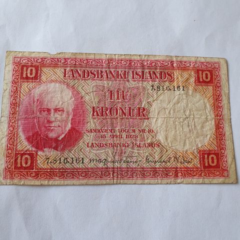 10 kr Island 1928