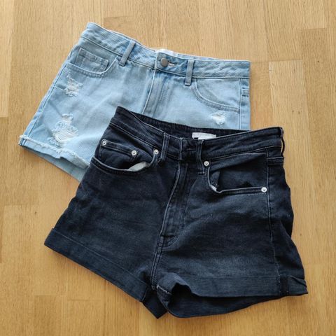 2 jeanshorts i str. S