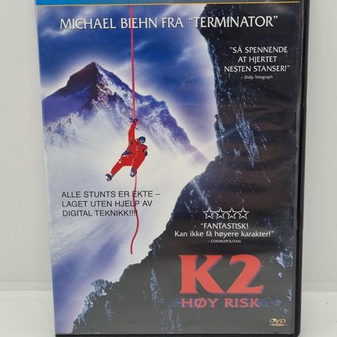 K2, Høy risk. Dvd