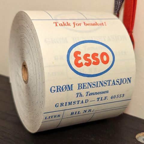 Esso kvitteringrull