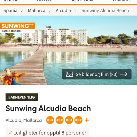 Sommerferie til Alcudia, Mallorca selges