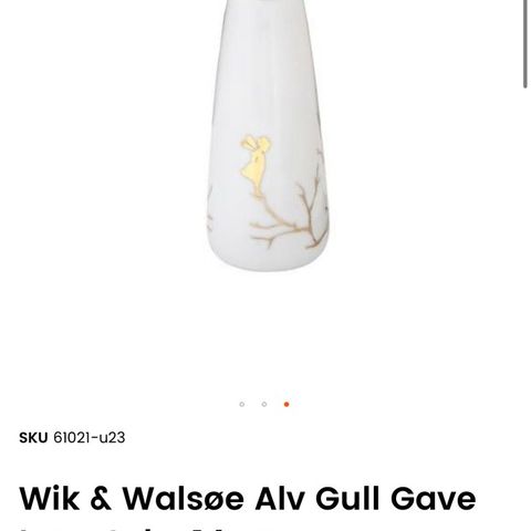 Wik & Walsøe 14cm lysestake Gold