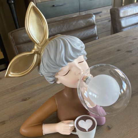 Bubble girl bordlampe , girl figurer