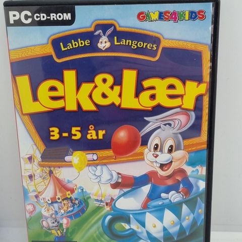 Labbe Langøres Lek & Lær 3-5 år. PC spill