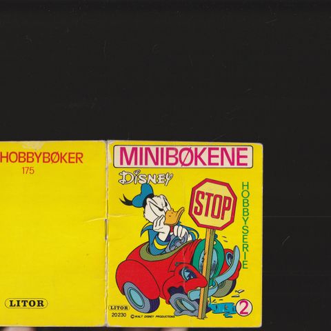 Disney Minibøkene Hobbyserie 2  Litor bokb ,liten 16 s. stiftet ,ut.år