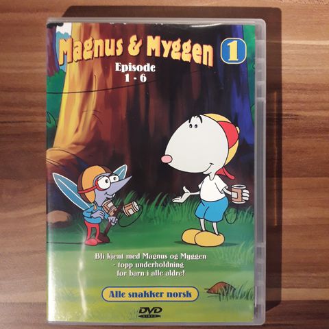 "Magnus & Myggen" DVD nr 1, episode 1-6 (norsk tale)