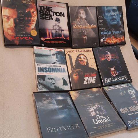 Hellraiser, med fler. DVD