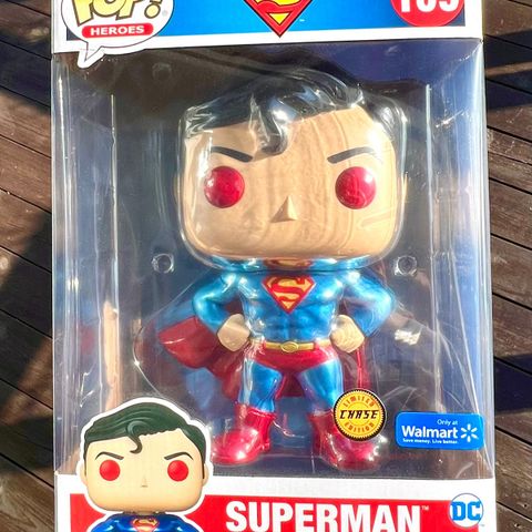 Funko Pop! Superman (10-Inch | Metallic | Red Eyes) (Chase) | DC (159)