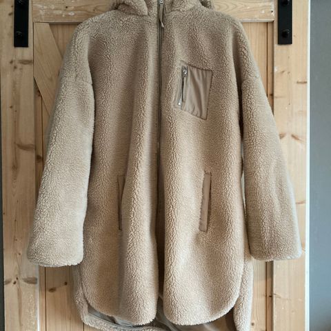 Teddyjakke i fleece S