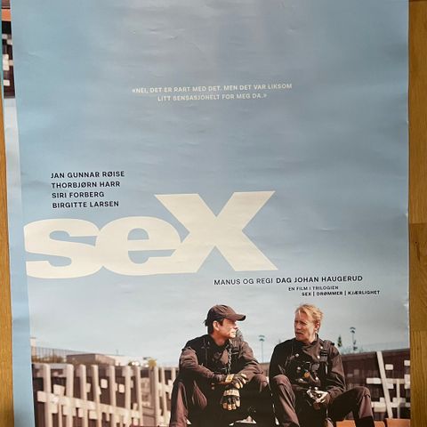 Plakt / Poster Sex (norsk film med Torbjørn Harr)