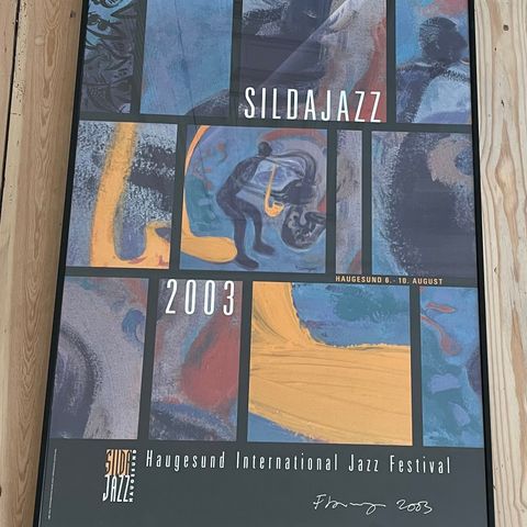 Sildajazz plakat 2003. Signert Craig Flannagen