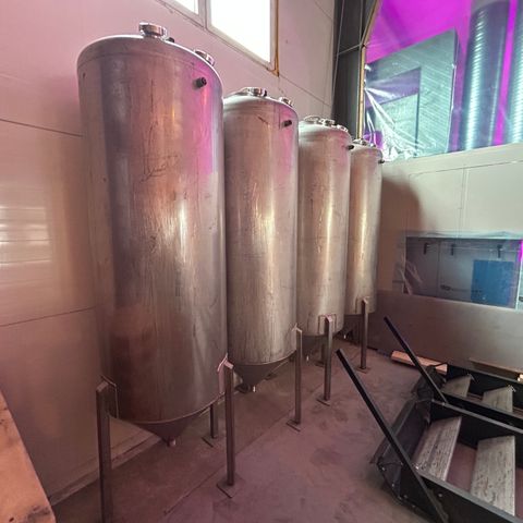 Ølbrygging - fermenteringstanker 1000 liter pr stk