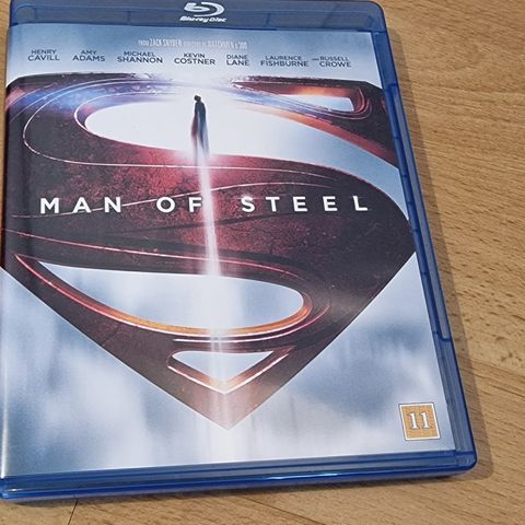 Man of Steel på Blu-ray selges