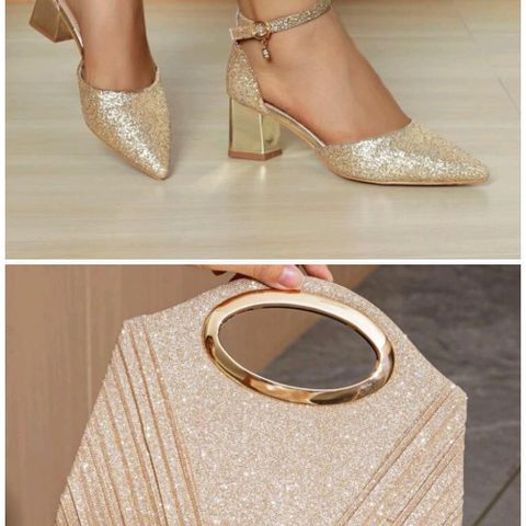 A set of Fancy shoes & purse.