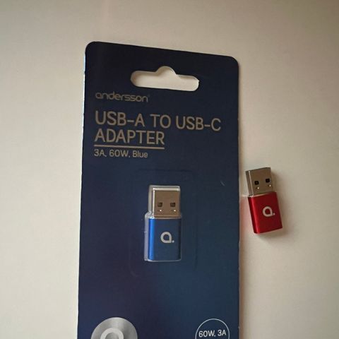 2 stk USB A-C Adapter