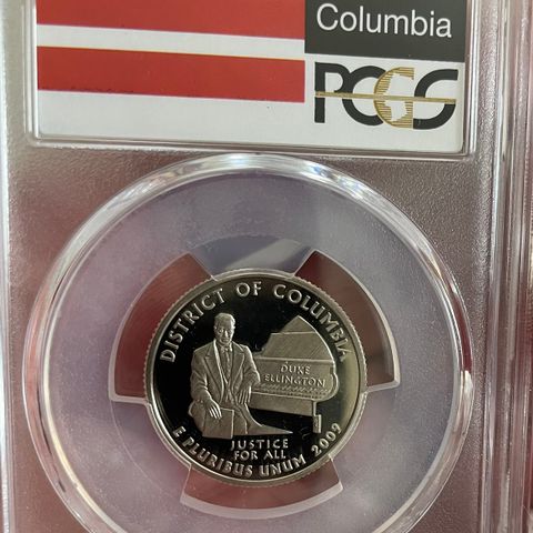 2009-S 25C PCGS DISTRICT OF COLUMBIA QUARTER GRADED PR69 DCAM