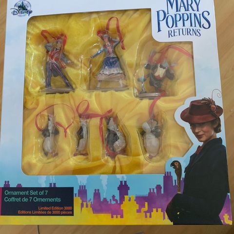 Samleobjekt! NYTT sett Mary Poppins figurer Limited Edition